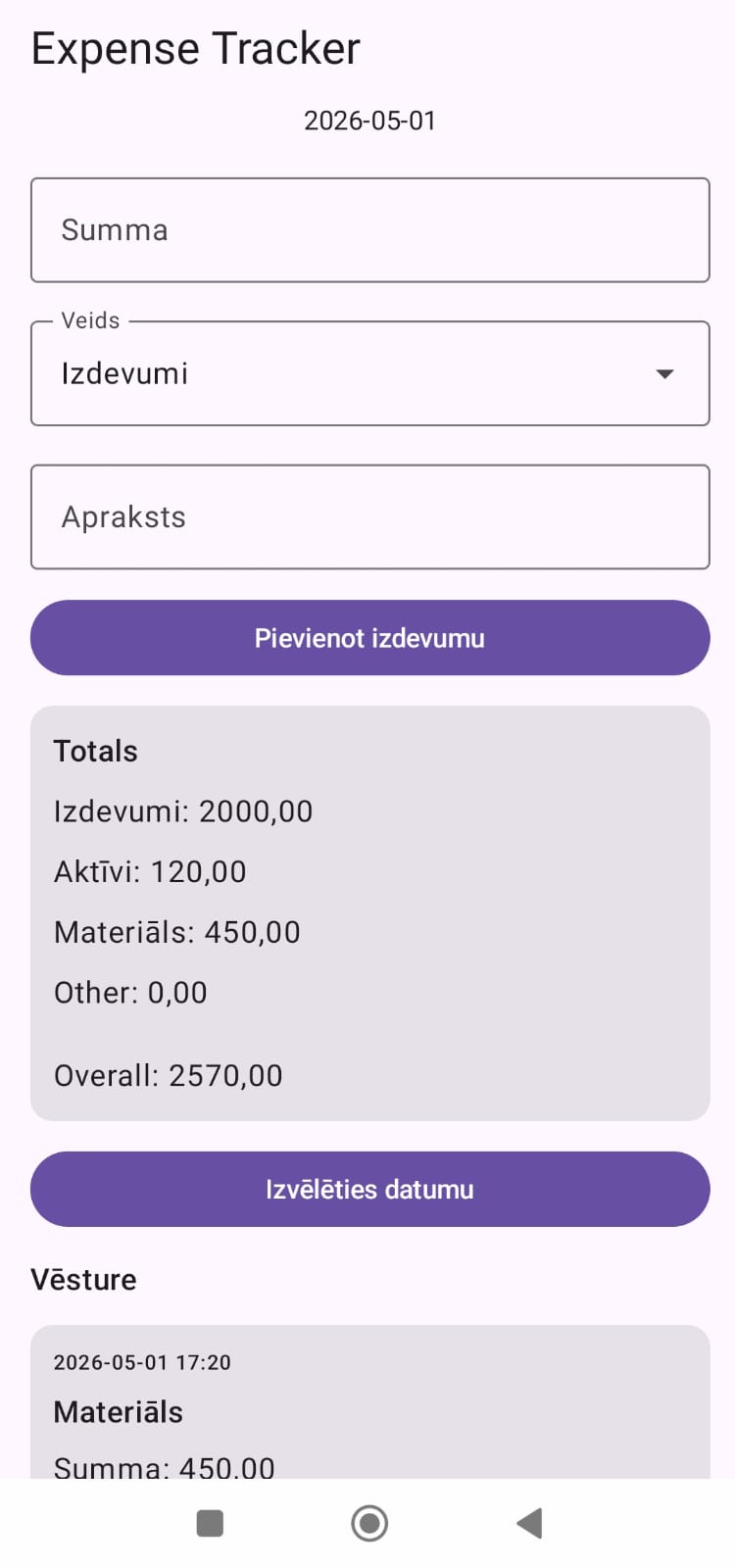 Expense Tracker 1